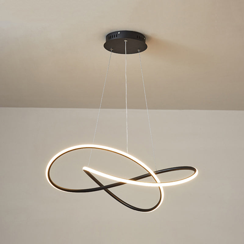 Contemporary LED Chandelier Light Fixtures Linear Hanging Chandelier for Dining Room