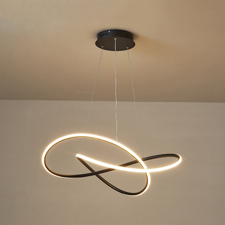 Contemporary LED Chandelier Light Fixtures Linear Hanging Chandelier for Dining Room