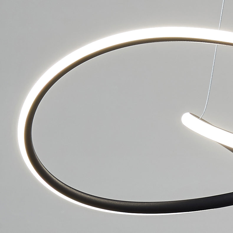 Contemporary LED Chandelier Light Fixtures Linear Hanging Chandelier for Dining Room