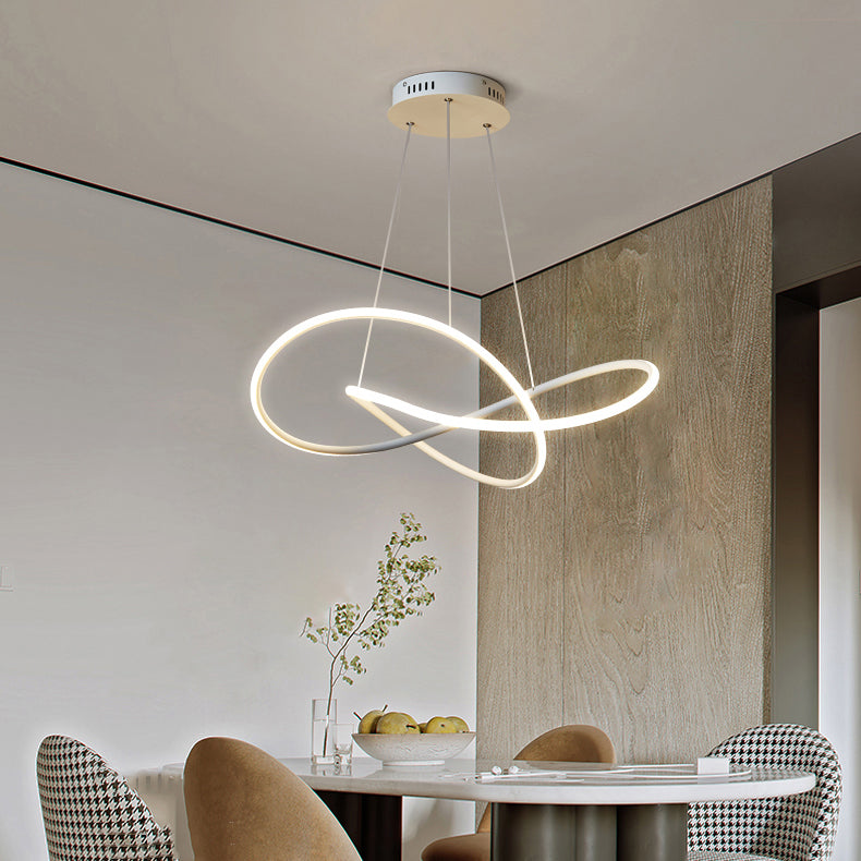 Contemporary LED Chandelier Light Fixtures Linear Hanging Chandelier for Dining Room