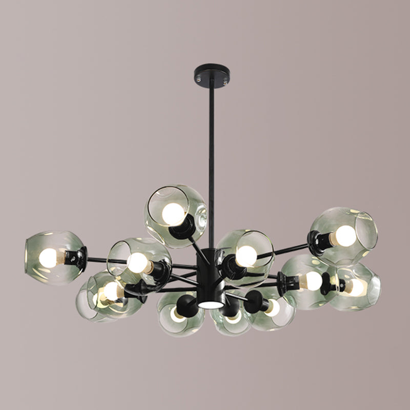 Contemporary Spherical Shade Pendant Chandeliers Glass Hanging Chandeliers