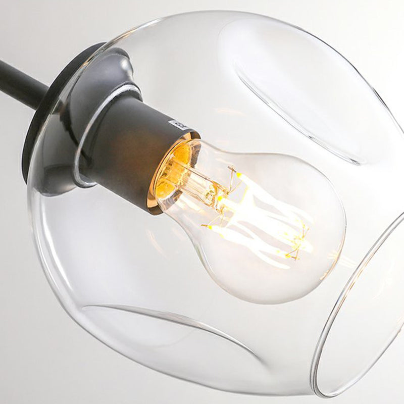 Contemporary Spherical Shade Pendant Chandeliers Glass Hanging Chandeliers