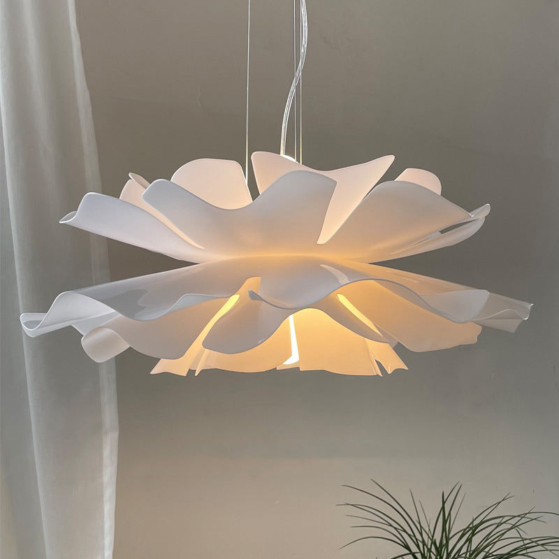 Blanc Modern 1-Light Down Lighting Acrylique suspendu suspendu pour la chambre des enfants