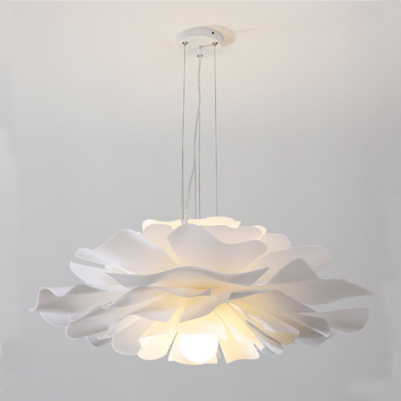 Blanc Modern 1-Light Down Lighting Acrylique suspendu suspendu pour la chambre des enfants