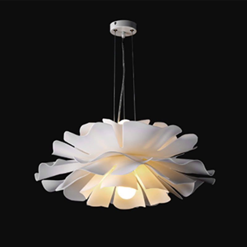 Blanc Modern 1-Light Down Lighting Acrylique suspendu suspendu pour la chambre des enfants