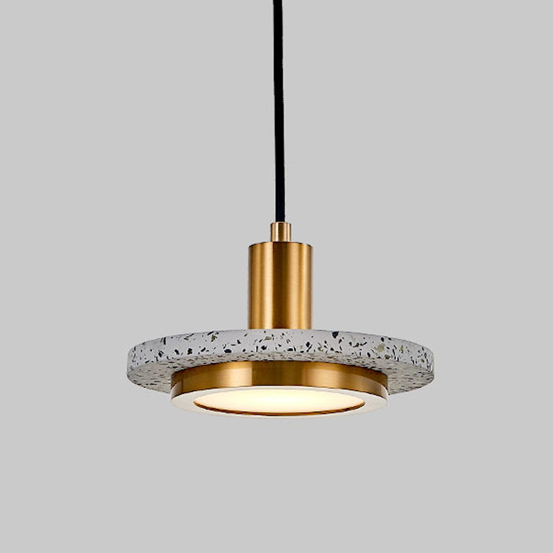 Terrazzo Hanging Light Nordic Pendent Lighting Fixture for Sitting Room