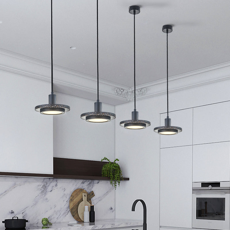Terrazzo Hanging Light Nordic Pendent Lighting Fixture for Sitting Room