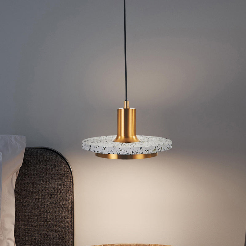 Terrazzo Hanging Light Nordic Pendent Lighting Fixture for Sitting Room