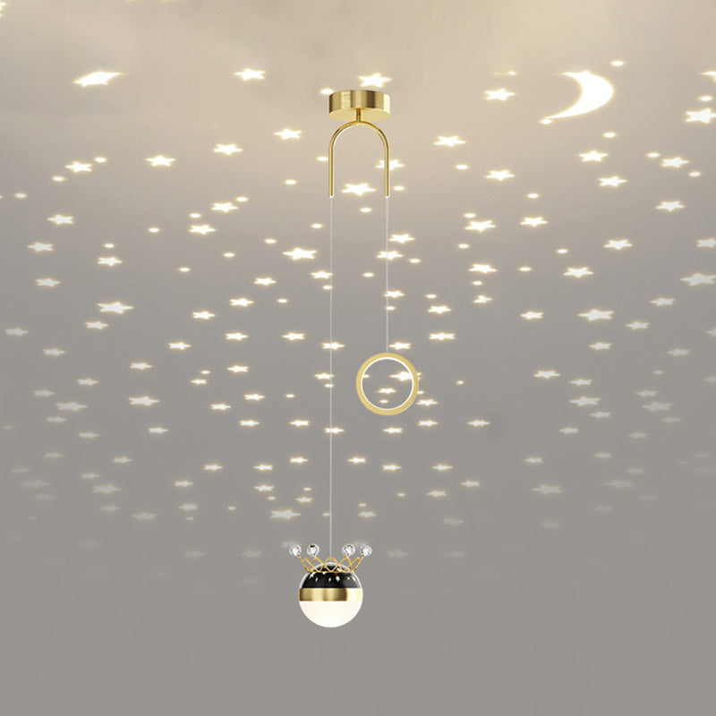 Modern Style Geometry Shape Hanging Lights Metal 2 Light Hanging Light Fixtures