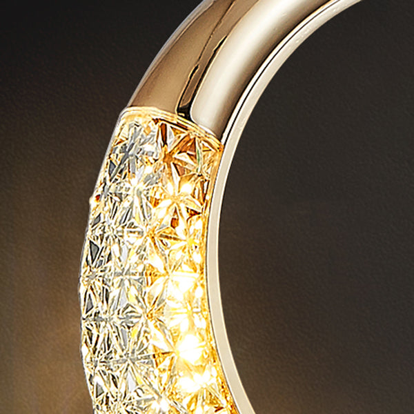 Modern Style Geometry Shape Hanging Light Metal 1 Light Hanging Light Fixture in Gold