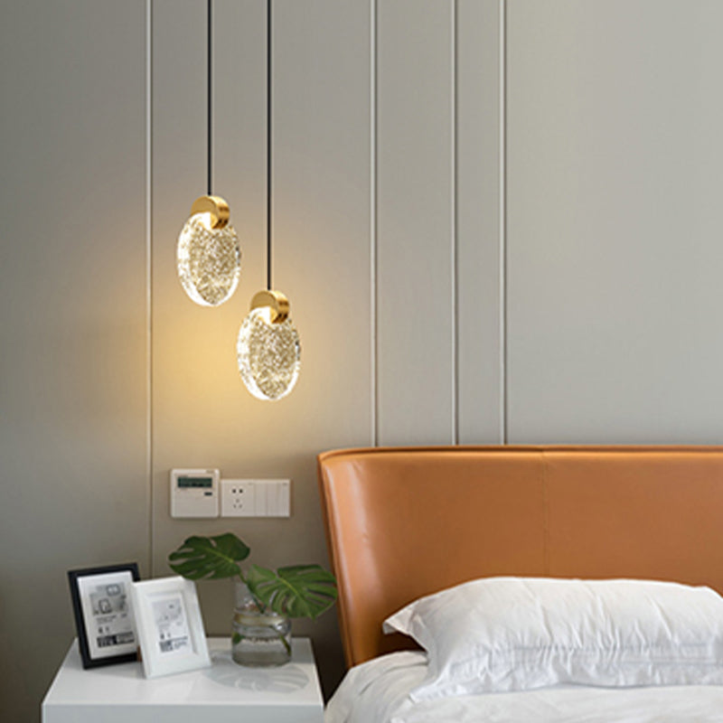 Geometry Shape Crystal Hanging Lights Modern Style Hanging Light Fixtures