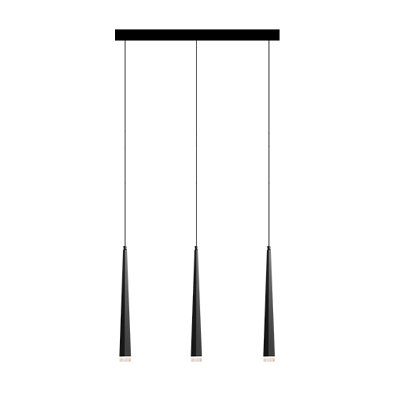 Geometry Shape Metal Hanging Lights Modern Style Hanging Light Fixtures in Black