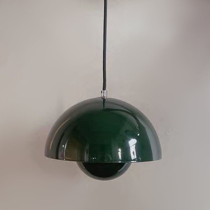 Colorful Dome Shape Pendant Light Nordic Metal Hanging Pendant for Living Room