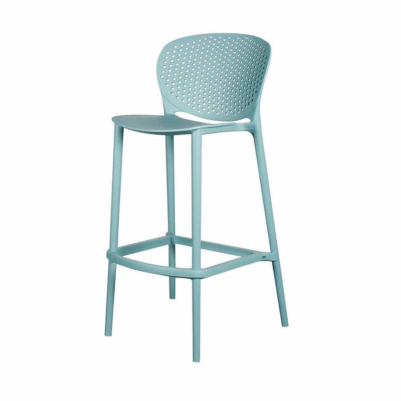 Moderno sgabello da bar in plastica da banco di backnatless.