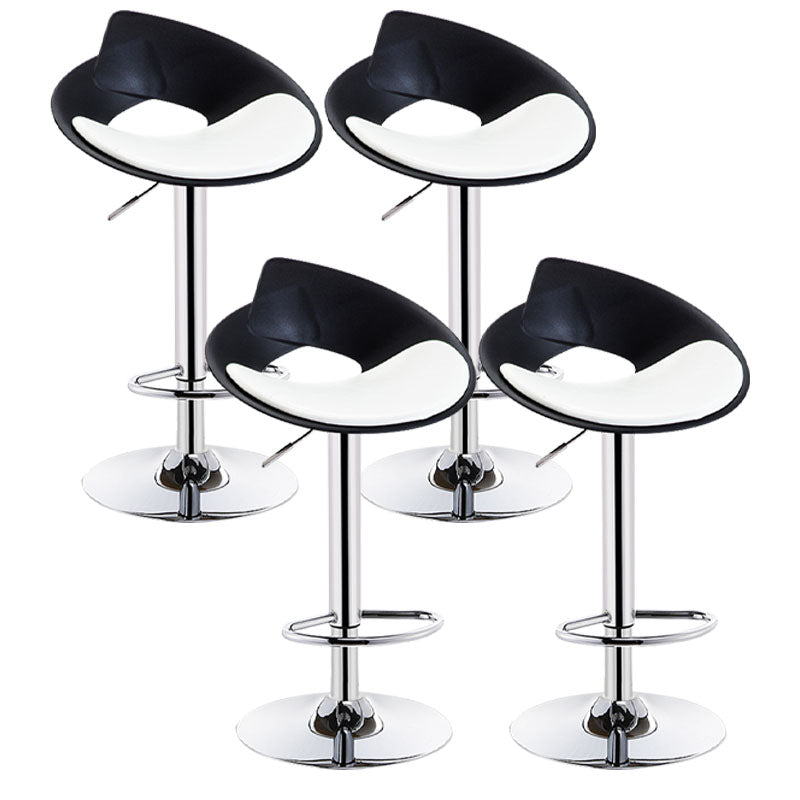 Taburete de bar con asientos de cuero de estilo nórdico, taburete de bar giratorio para interior
