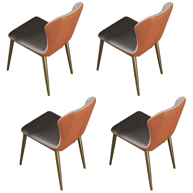 1/4/7 Pieces Stainless Steel Dining Table Set with Stone Top Glam Scalable Dinette Set