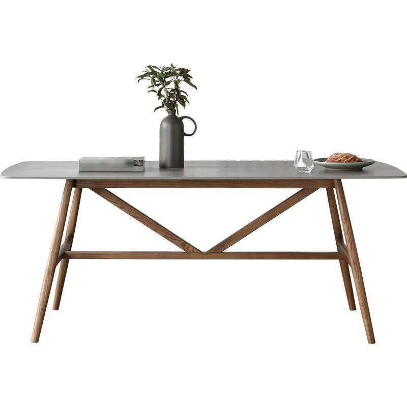 1/4/5 Pieces Solid Wood Table Set Rectangular Dining Chairs Set for Home