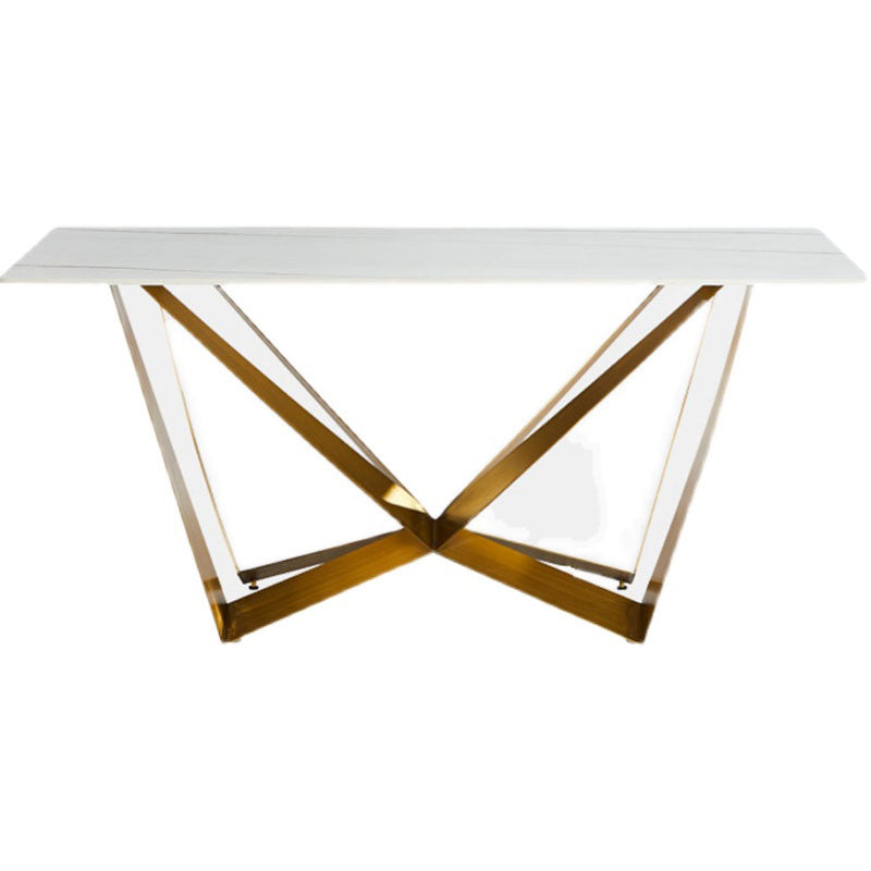 1/4/5 Pieces Sintered Stone Dining Chairs Set Rectangle Table Set for Home