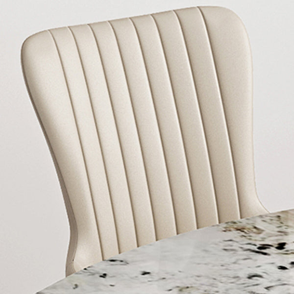 Glam 1/4/5/7 Pieces Rectangle Dining Table Set with Sintered Stone Scalable Dinette Set