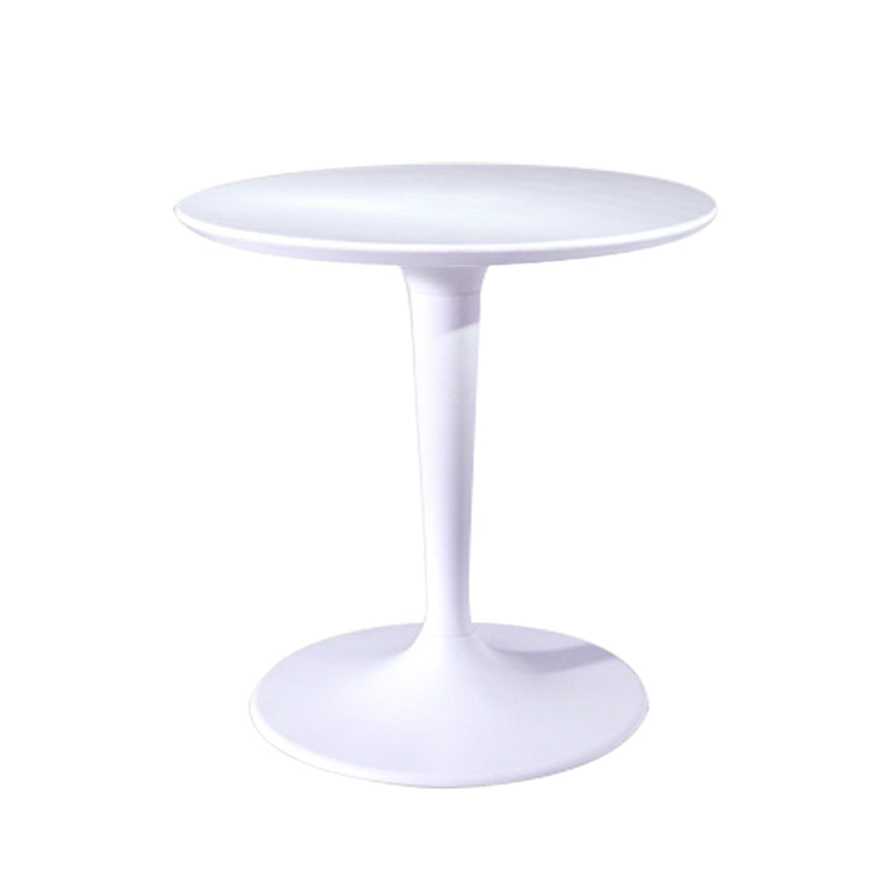 Mesa de comedor de estilo industrial, colección de comedor de plástico con base de tulipán