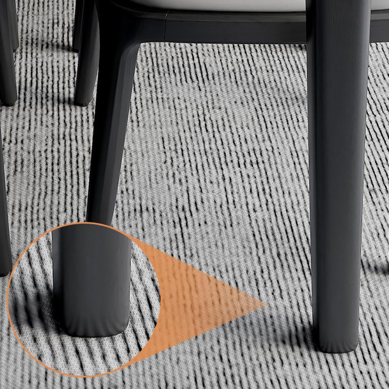 Mesa de comedor rectangular con superficie de piedra, mesa de comedor contemporánea con 4 patas de madera