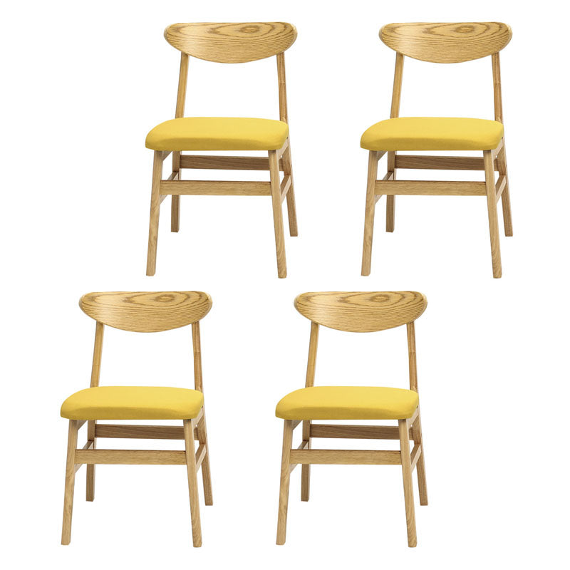 Sedia da sala da pranzo aperta moderna imbottitura.