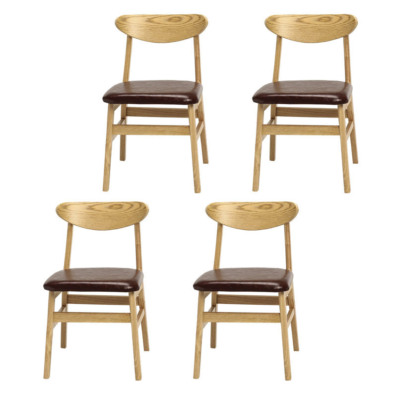 Sedia da sala da pranzo aperta moderna imbottitura.