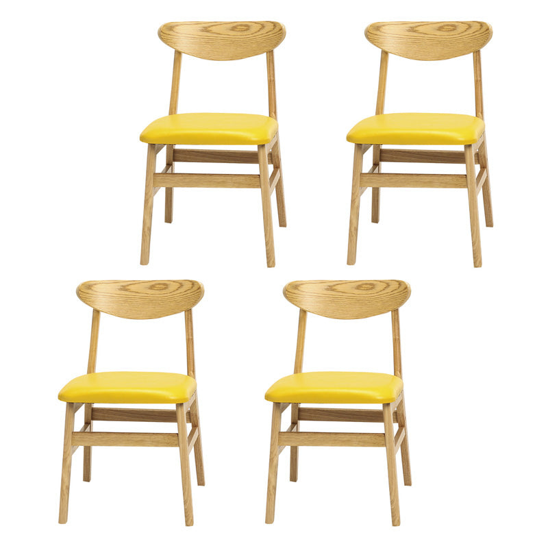 Sedia da sala da pranzo aperta moderna imbottitura.