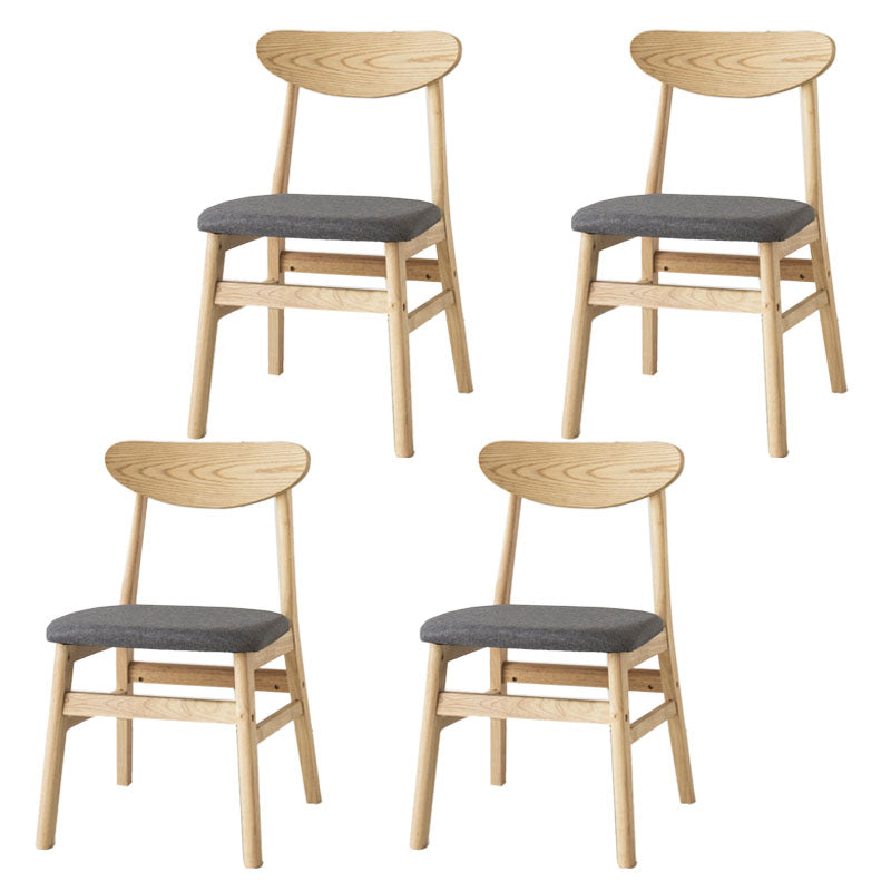 Sedia da sala da pranzo aperta moderna imbottitura.