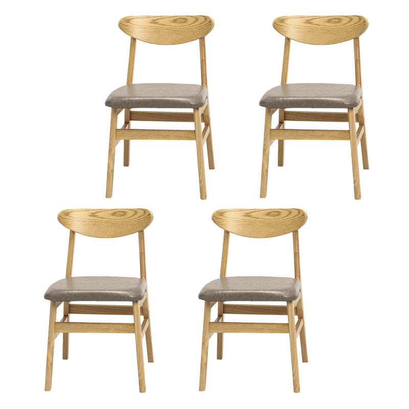Sedia da sala da pranzo aperta moderna imbottitura.