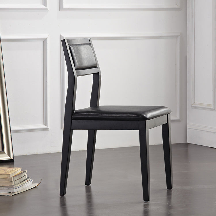 Eigentijdse stoelen Dining Armless Open Achterzijde stoelen met houten benen voor keuken