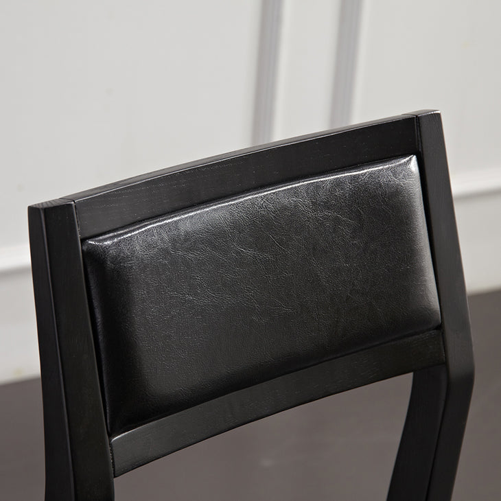 Eigentijdse stoelen Dining Armless Open Achterzijde stoelen met houten benen voor keuken