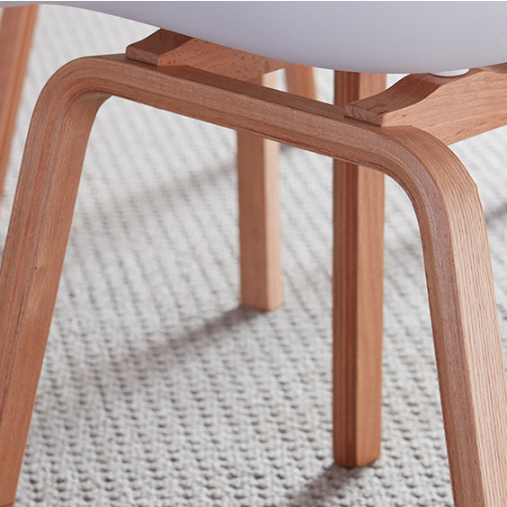 Silla estilo moderno sillón de comedor con patas de madera para cocina