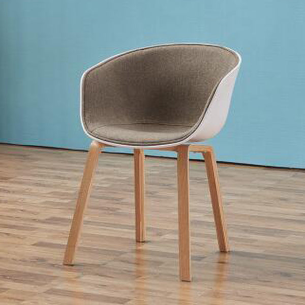 Silla estilo moderno sillón de comedor con patas de madera para cocina