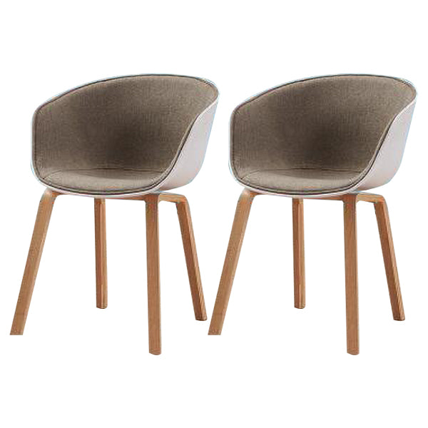 Silla estilo moderno sillón de comedor con patas de madera para cocina