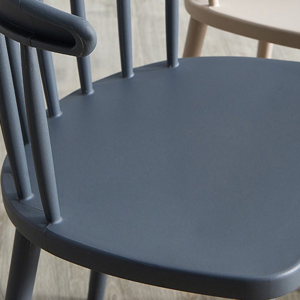 Scandinavian Plastic Dining Kitchen Room Chair Windsor Back Side Chair