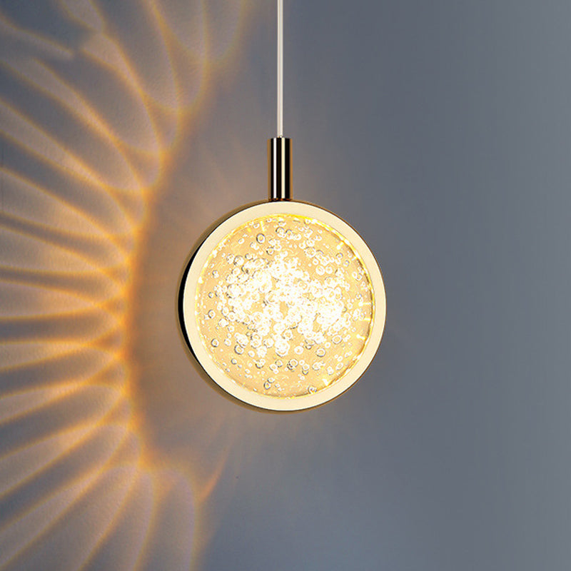 Ball Hanging Lights Modern Style Crystal 1 Light Pendant Light Kit