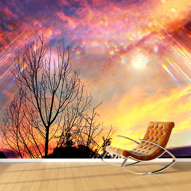 Modern Photography Mural Wallpaper Colorful Sky Living Room Wall Mural