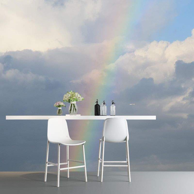 Decoratieve fotografie muurschildering behang kleurrijke lucht binnen muur muurschildering