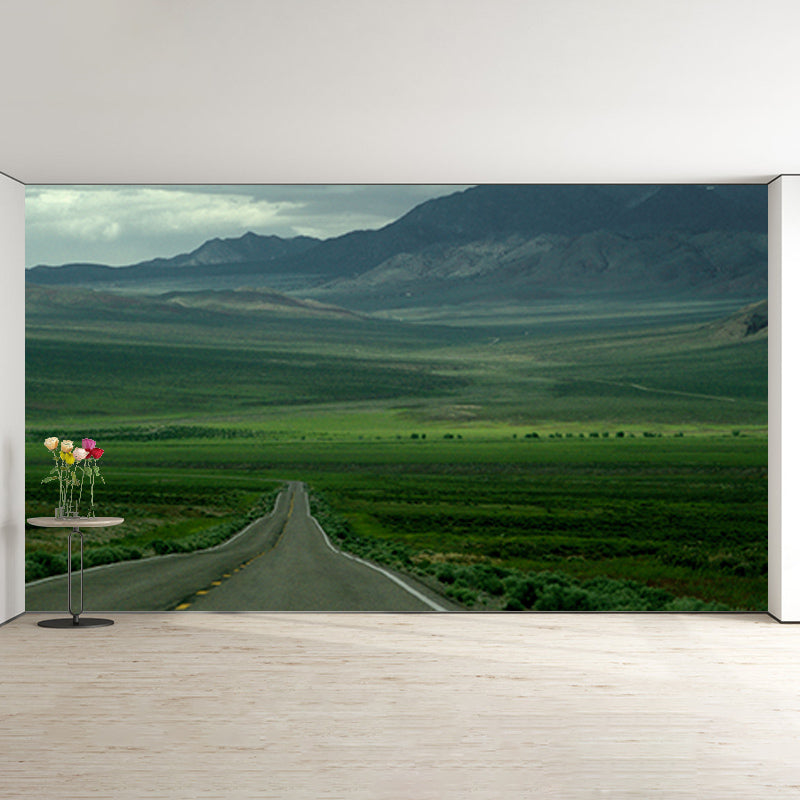 Highway Photography Stain Resistant Mural Wallpaper Sleeping Room Wall Mural