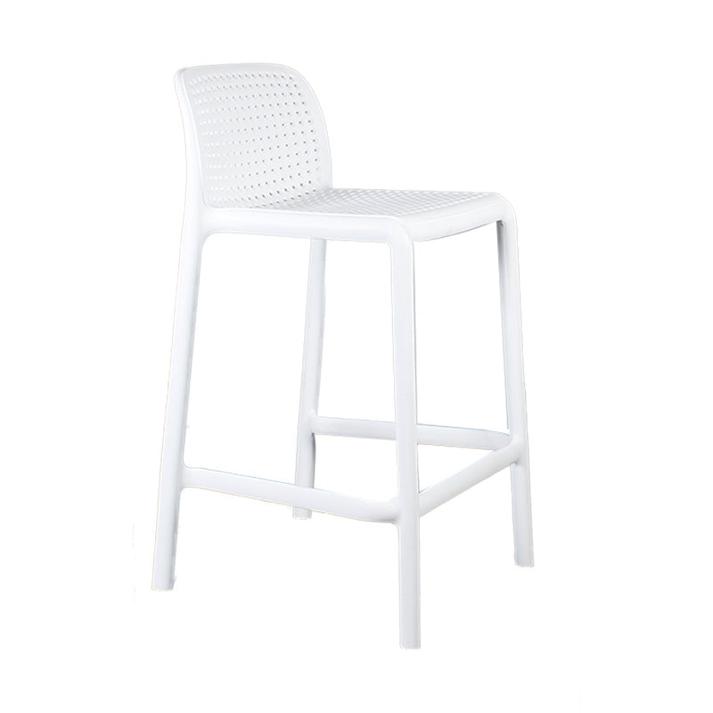 Nordic Macron Stackable Counter Stools Colorful Indoor Plastic Bar Stool