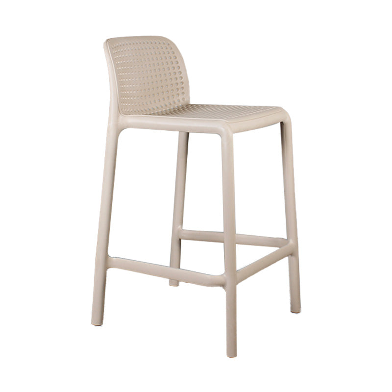 Nordic Macron Stackable Counter Stools Colorful Indoor Plastic Bar Stool