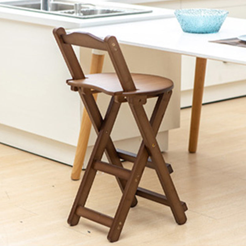 Contemporary Solid Wood Folding Barstools Folding Kitchen Bar Stool