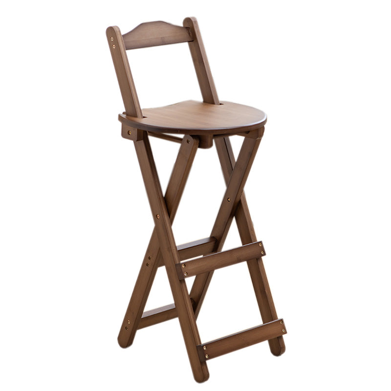 Contemporary Solid Wood Folding Barstools Folding Kitchen Bar Stool
