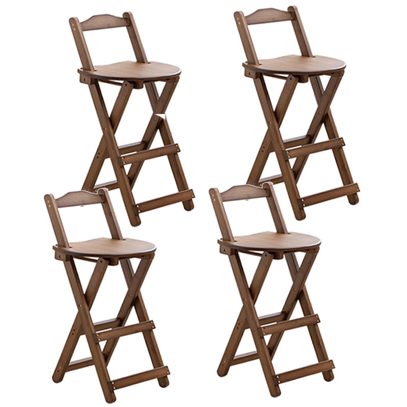 Contemporary Solid Wood Folding Barstools Folding Kitchen Bar Stool