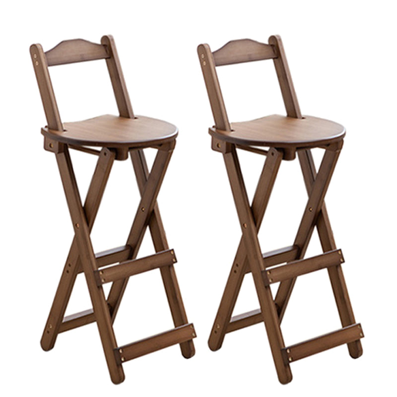 Contemporary Solid Wood Folding Barstools Folding Kitchen Bar Stool