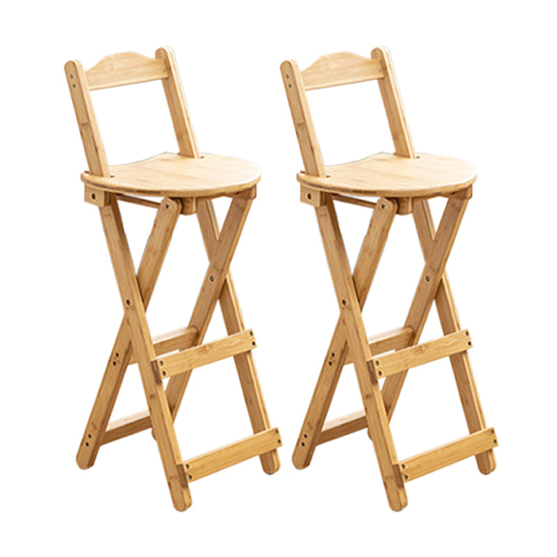 Contemporary Solid Wood Folding Barstools Folding Kitchen Bar Stool