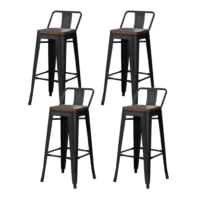 Tabouret de Bar en métal de Style industriel, tabouret de comptoir à siège carré pour Bar de cuisine