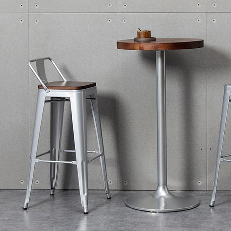 Tabouret de Bar en métal de Style industriel, tabouret de comptoir à siège carré pour Bar de cuisine