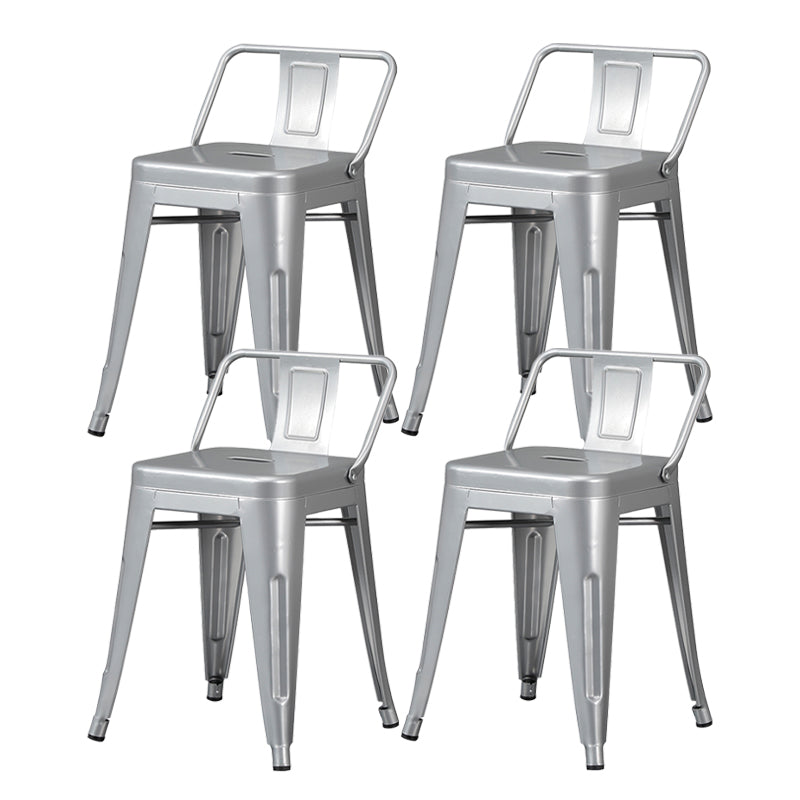 Tabouret de Bar en métal de Style industriel, tabouret de comptoir à siège carré pour Bar de cuisine